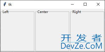 Python之tkinter面板PanedWindow的使用