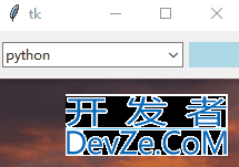 Python之tkinter组合框Combobox用法及说明