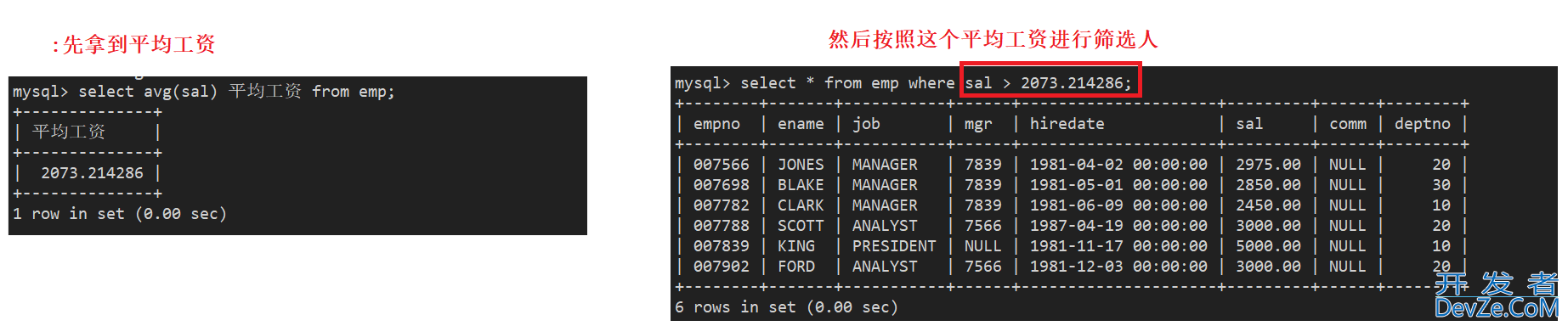 MySQL数据库复合查询操作实战