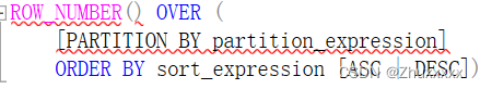Row_number()函数用法小结