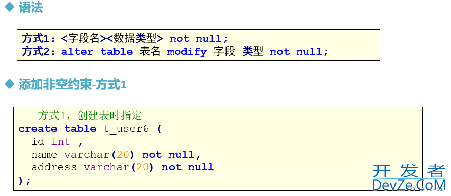 MySQL约束constraint用法详解