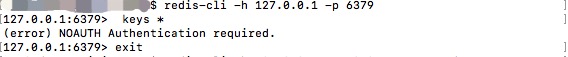 Mac中Redis服务启动时错误信息:NOAUTH Authentication required