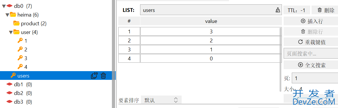 Redis中List实现双链表