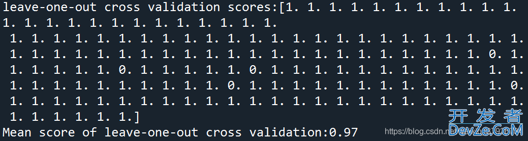 Python中sklearn实现交叉验证示例分析