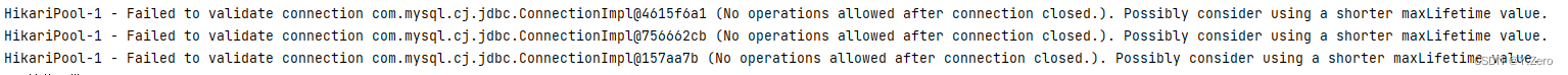 Springboot2.x结合Mabatis3.x下Hikari连接数据库报超时错误