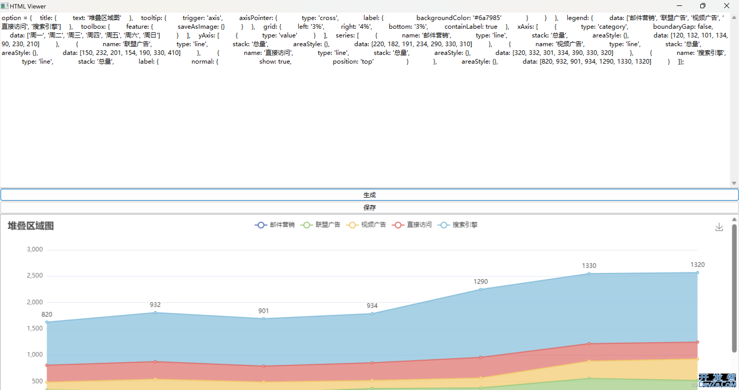 使用wxPython和ECharts实现生成和保存HTML图表