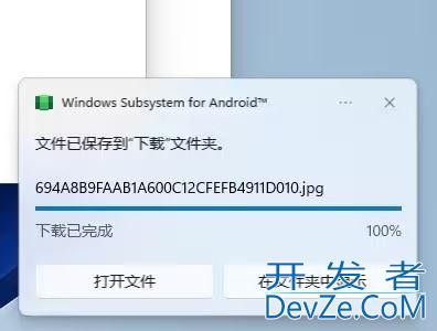 Win11安卓子系统怎么导出文件? Win11安卓子系统中的文件下载的技巧