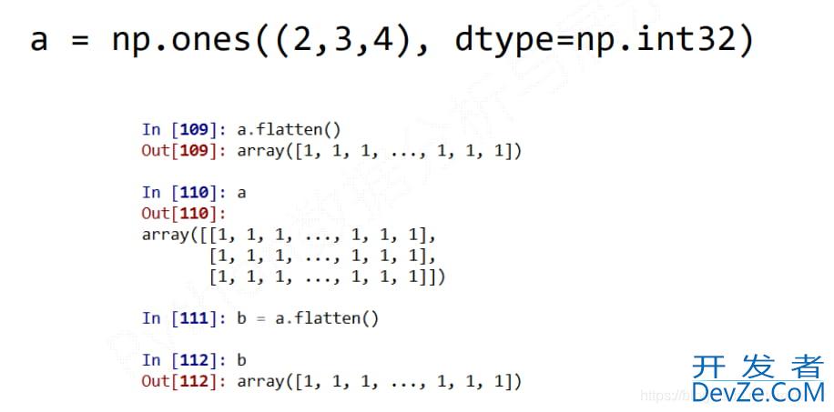 Python中NumPy数组的维度变换解析