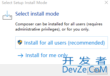 windows安装composer并更换国内镜像的过程详解