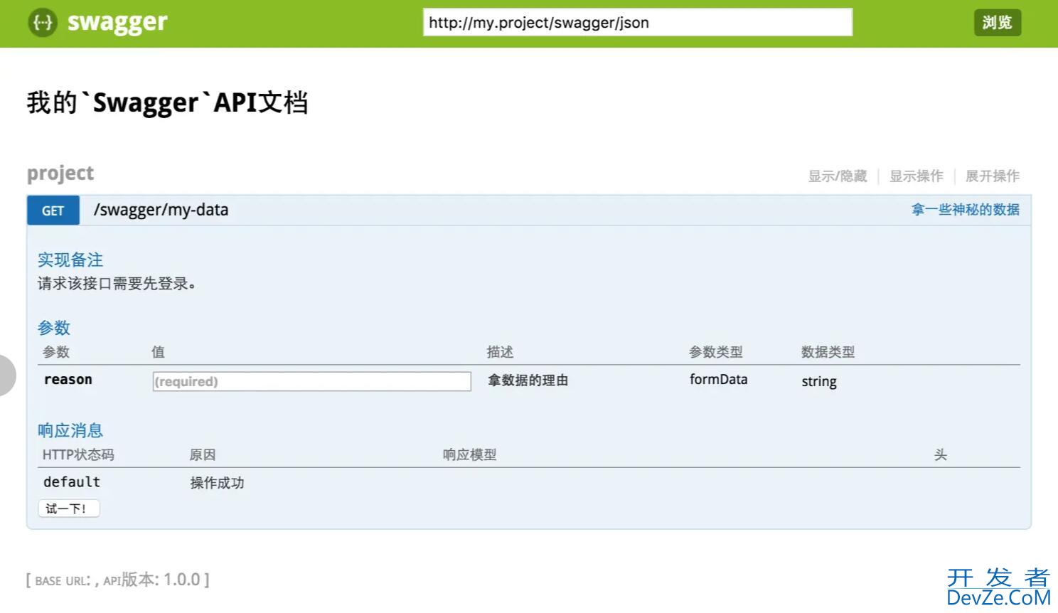 PHP Laravel 使用Swagger生成API文档(基本概念和环境搭建)