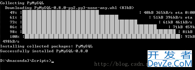 如何在Windows环境下安装PyMySQL(已安装Anaconda)