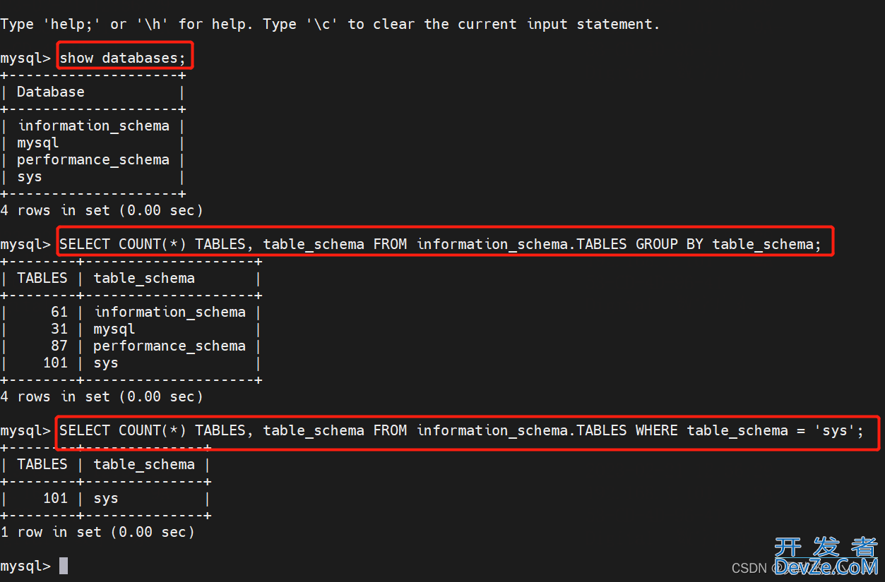 mysql和sqlserver查询数据库表的数量方法详解