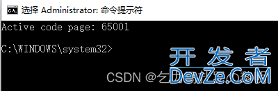 WIN10下cmd如何查看编码方式,命令行窗口修改UTF-8编码