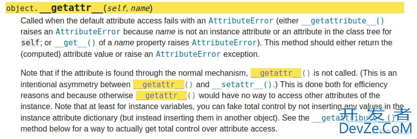 python中的getattribute 、getattr、setattr方法详解