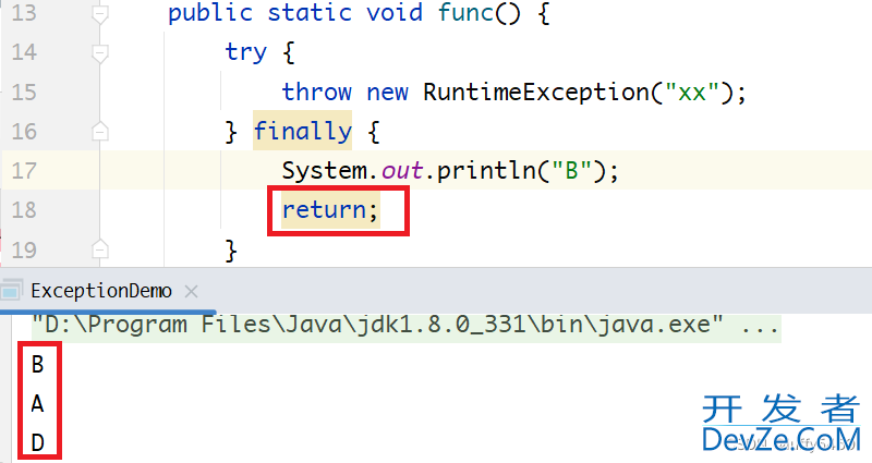 解决java try throw exception finally遇上return break continue造成异常丢失