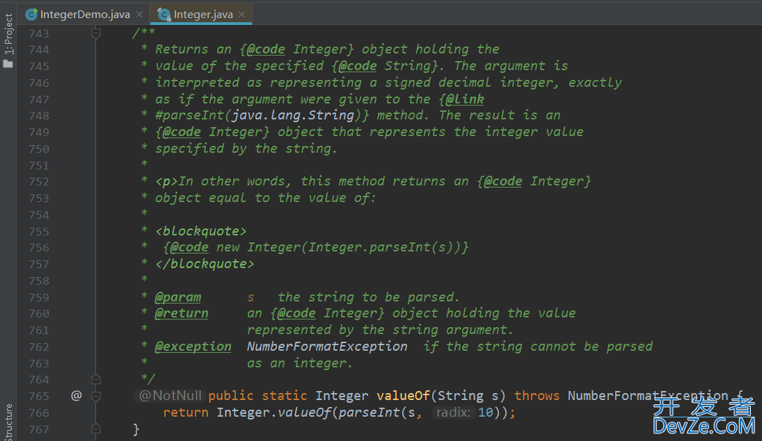 Java中Integer的parseInt和valueOf的区别详解