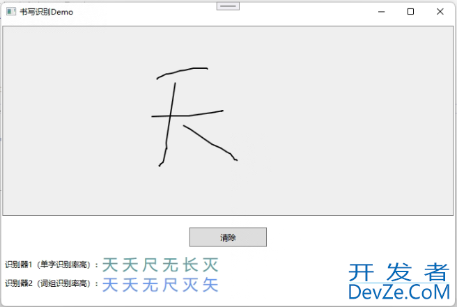 C# 手写识别的实现示例