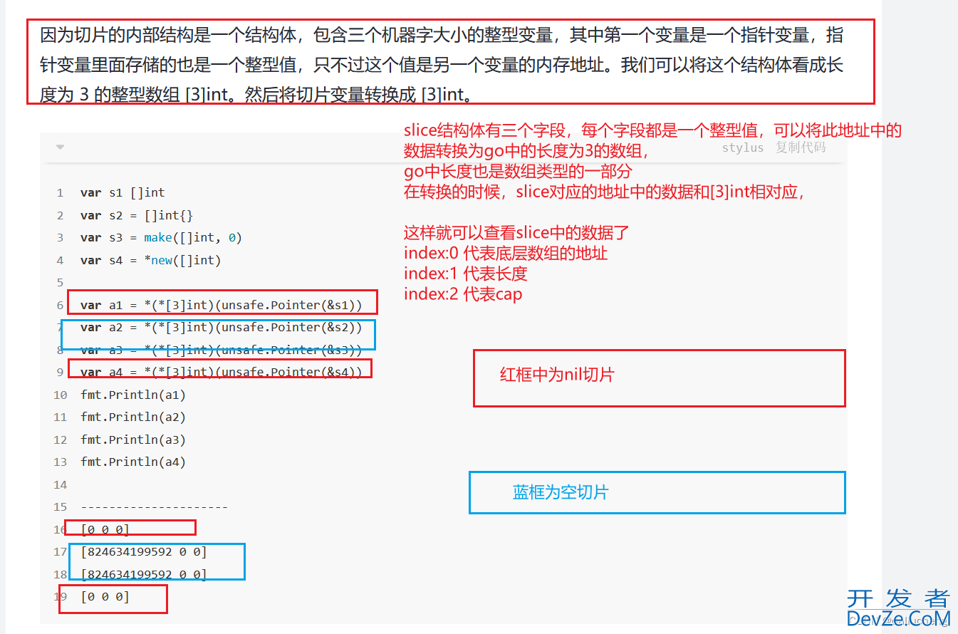 GO中的slice使用简介(源码分析slice)