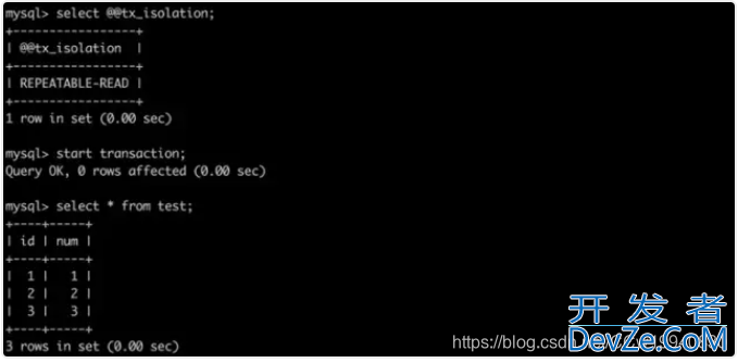 mysql的事务隔离级别详细解析