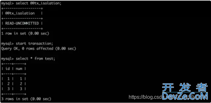 mysql的事务隔离级别详细解析