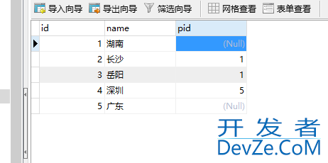 mysql内连接,连续两次使用同一张表,自连接方式