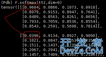 pytorch 中的dim的作用范围详解