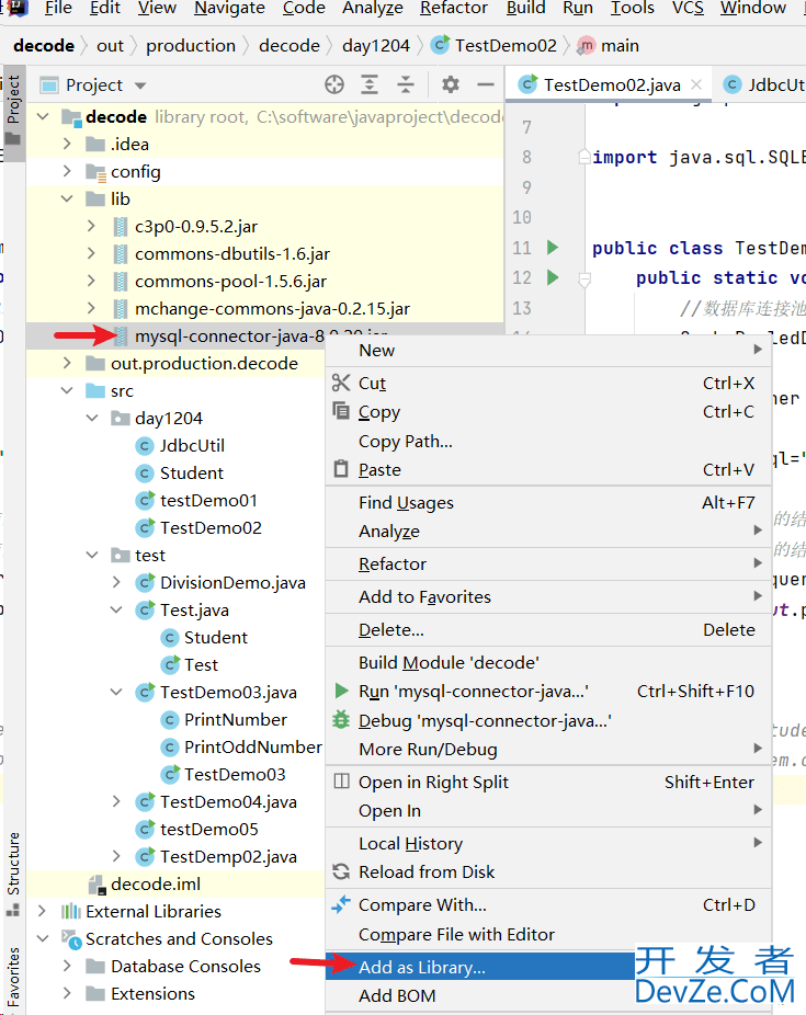 Idea 如何导入Mysql8.0驱动jar包