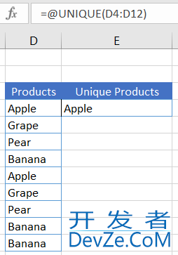 使用Java实现在Excel中添加动态数组公式