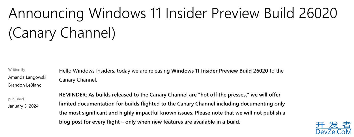 Win11 Canary 预览版 Build 26020今日发布:砍掉了 28 年历史的写字板应用