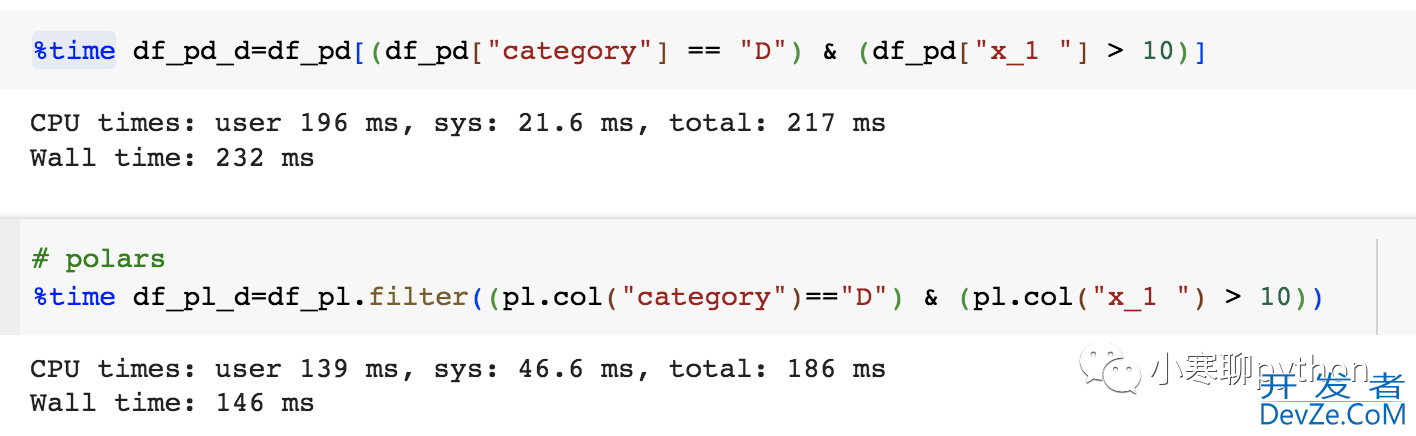 掌握python polars库进行高效高速的数据处理。