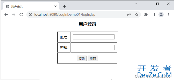 Java Web应用小案例之实现用户登录功能全过程