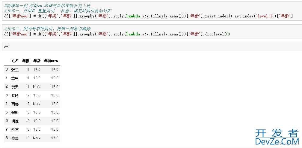 Python中的数据分组统计、分组运算及透视方式