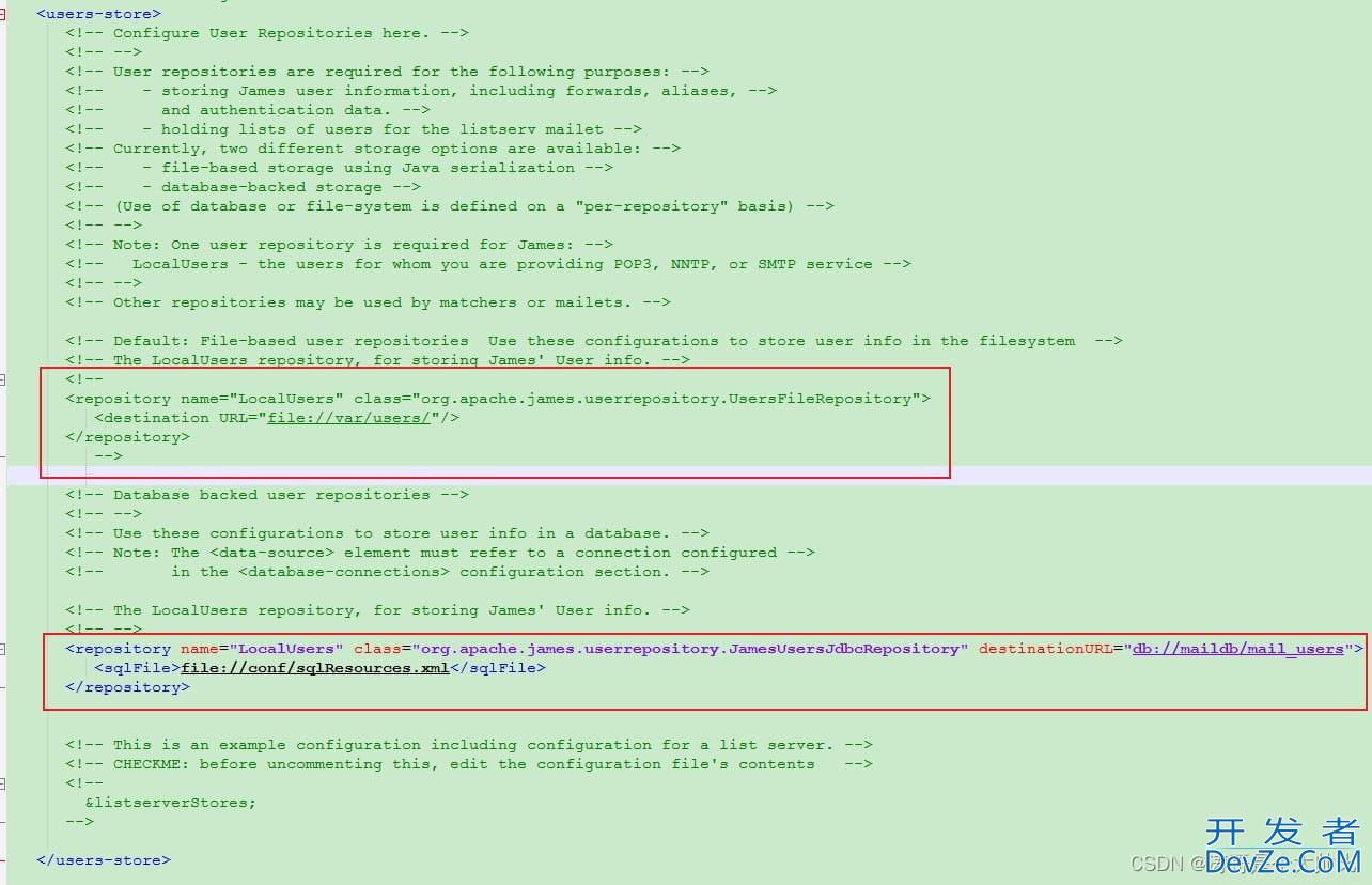 Apache James数据库存储用户信息的密码加密问题及解决方案