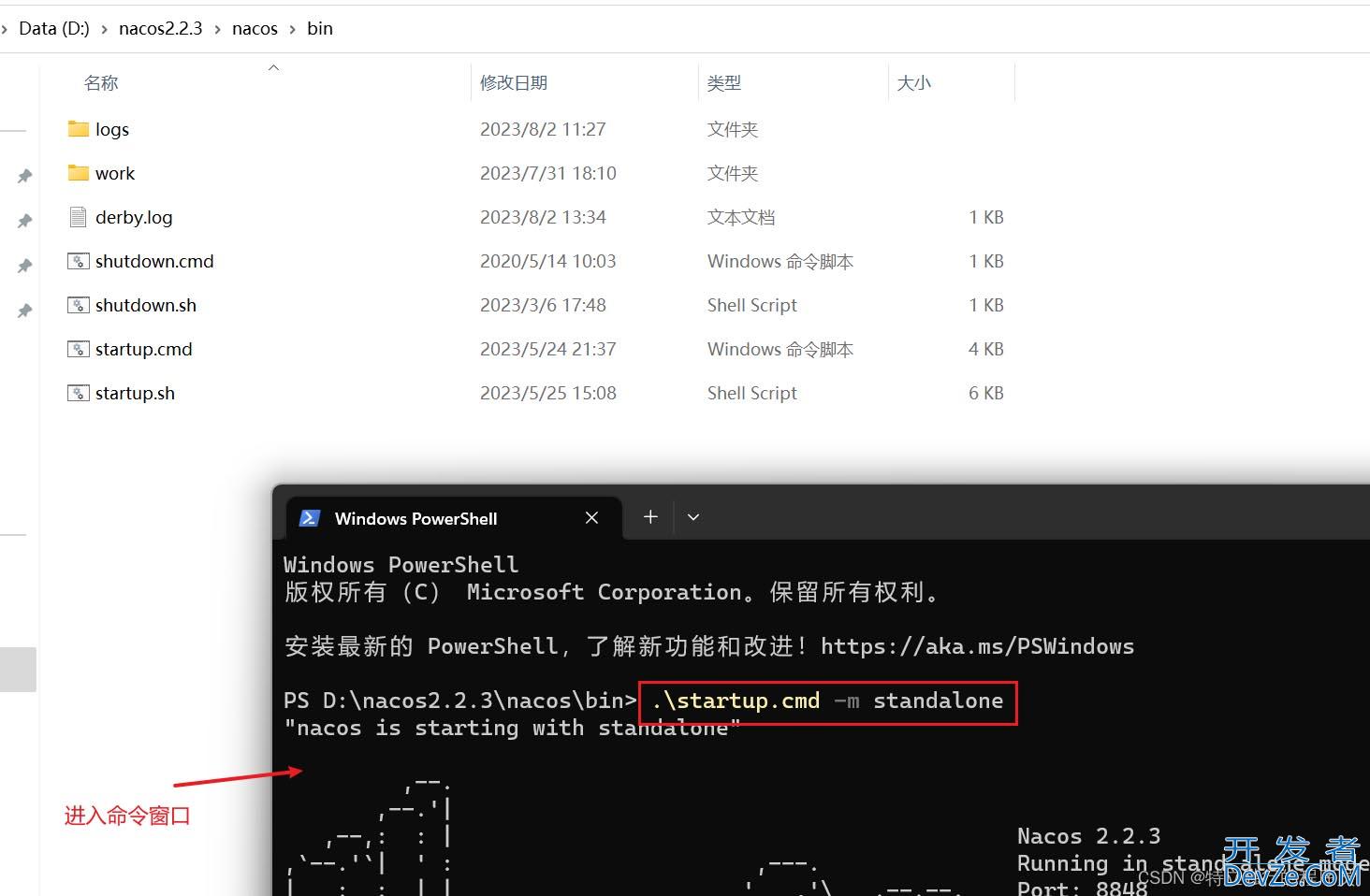 关于Nacos单机启动的两种方式