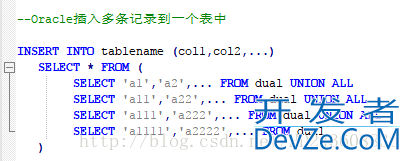 Oracle数据的插入insert、更新update、删除delete、truncate举例详解