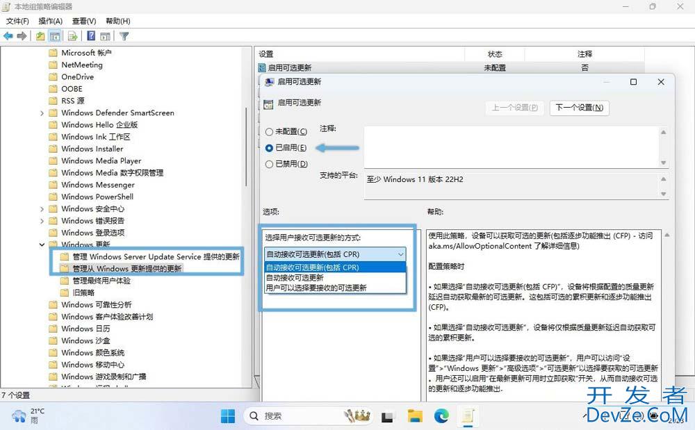 如何自动安装 Windows 11 可选更新(D 更新)？自动安装Win11的教程