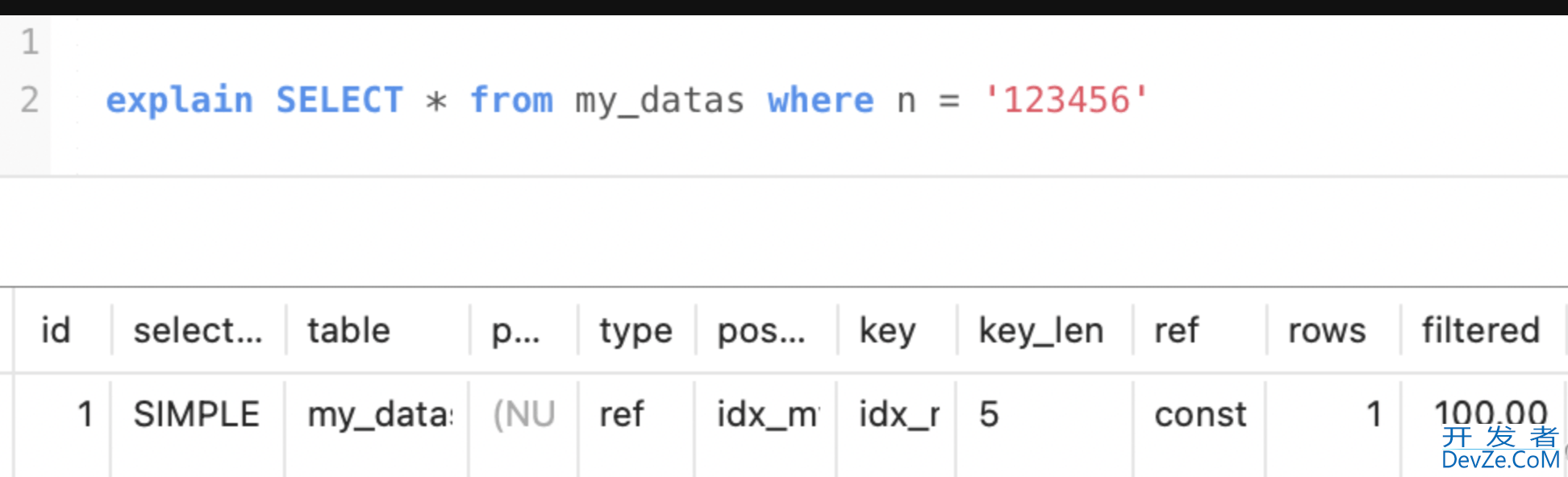 轻松上手MYSQL之SQL优化之Explain详解