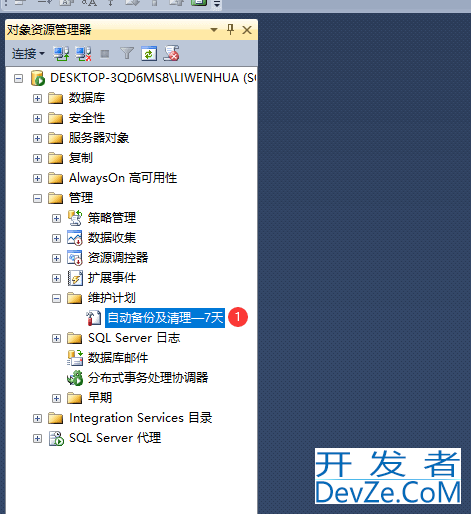 SQL SERVER自动备份以及自动清除设置图文教程