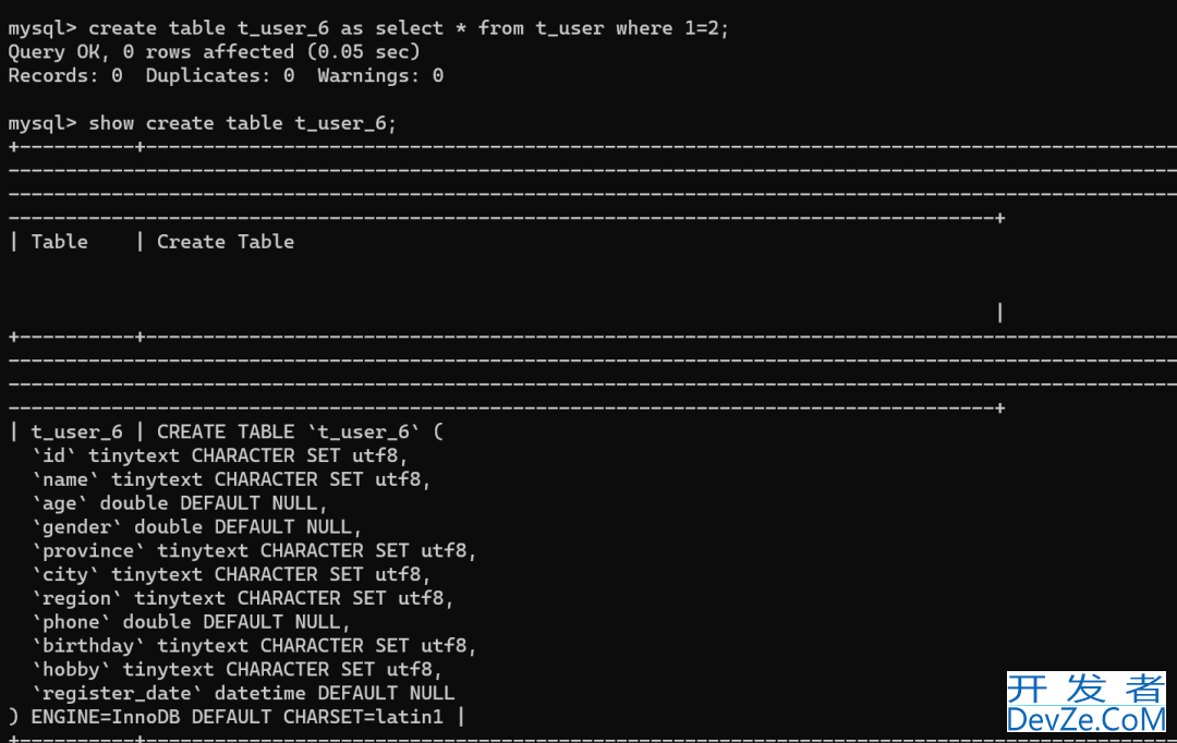 sql中select into和insert select的用法小结