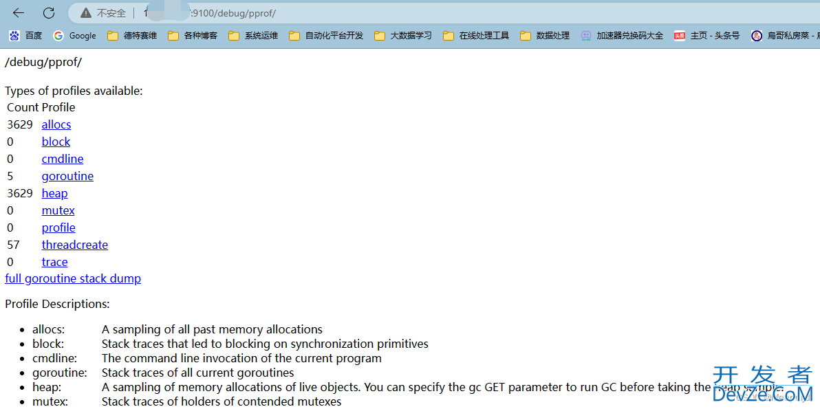 node-exporter被检测出来pprof调试信息泄露漏洞问题