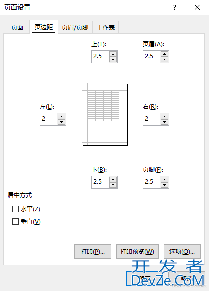 使用Python操作Excel中的各项页面设置功能