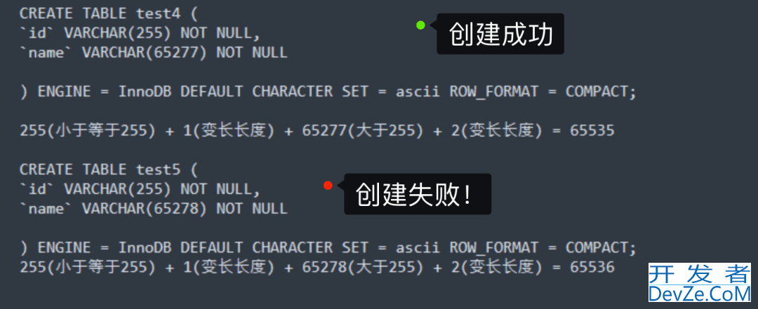 MySQL中varchar(n) 中n最大取值为多少