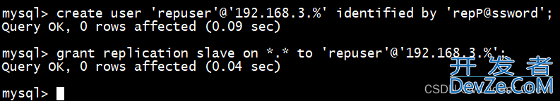 MySQL实现异步复制的示例