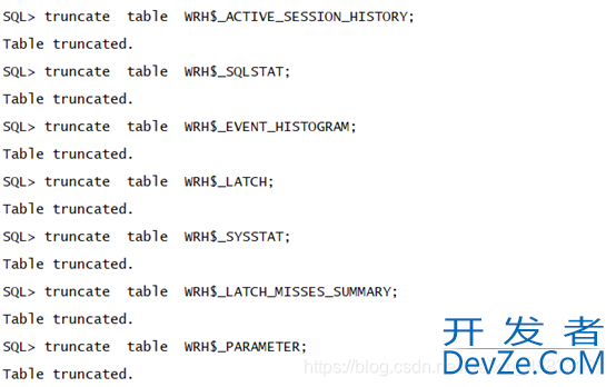 Oracle SYSAUX表空间使用率过高的处理办法