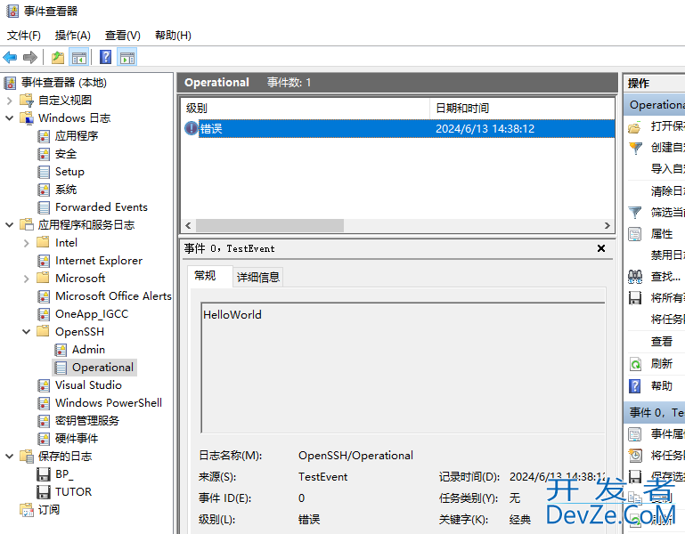 C#查看/写入日志到Windows事件查看器的操作方法