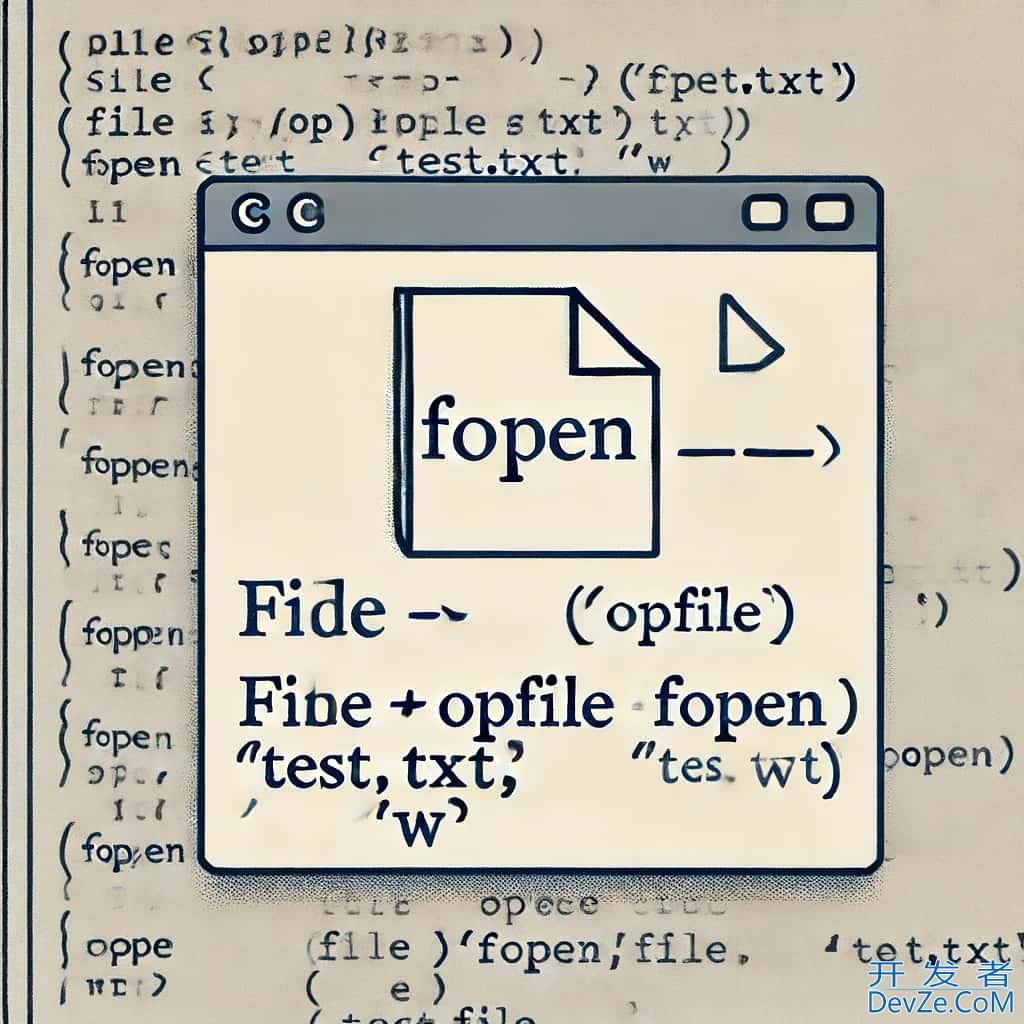 C语言中使用fopen()打开和操作文件的详细方法指南