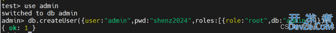 MongoDB创建用户报错command createUser requires authentication的解决方法