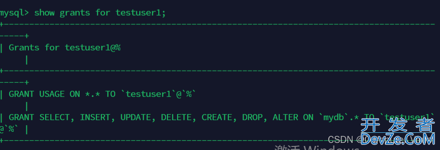 mysql表操作-约束删除、用户填加、授权和撤权方式