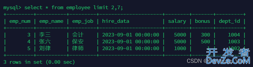 mysql之DML的select分组排序方式