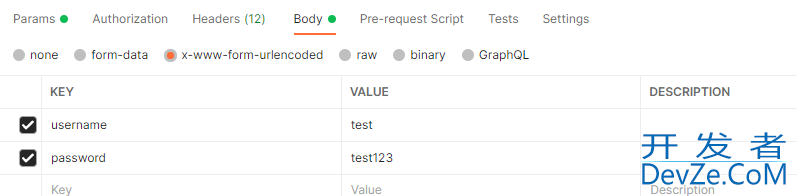 java如何实现postman中用x-www-form-urlencoded参数的请求